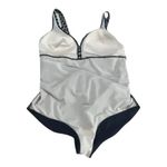 Avenue Summer Women Modest Plus Size Swim Dress 22 Black One Piece V-neck Photo 4