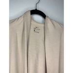 Nike  Dri-Fit Hooded Open Front Cardigan Women's Size Large Beige Athleisure Photo 1