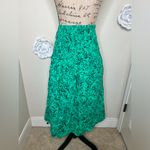 NTM: Isabel Maternity Green Floral Elastic Smocked Waist Skirt NWT Sz M Photo 9