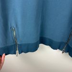 Universal Standard  Peachy Terry Side Zip Pullover Teal Sz‎ M (US XXL) Sweatshirt Photo 3