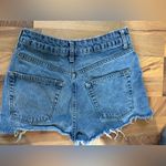 Topshop  Ripped Blue Jean Shorts Photo 1