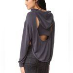 Free people back into it hoodie size small Gray Photo 1