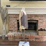 Lush Clothing Lush (Nordstrom) abstract black white and neon pink tank w/ fringe / S / EUC Photo 5