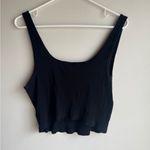 Old Navy  Black Ribbed Crop Top Cotton Size XL Photo 4
