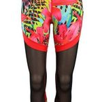Reflex De Janeiro NWT Multicolor Tropical Mesh Stretch Pull On Crop Legging XS Photo 0