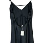 Free People NWT Intimately Slip Dress Womens S Black Crepe Maxi Open Back Y2K Photo 4