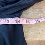 Free People  Womens Sunbeams Embroidered Off Shoulder Mini Dress Black‎ Size XS Photo 9