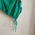 ZARA  EMERALD GREEN ASYMMETRICAL CTOP TOP Photo 9