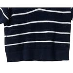 Old Navy L Striped Knit Sweater Polo Shirt Navy White Nautical Coastal Cruise Photo 10