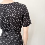 [Vetta] Capsule Black Ditsy Floral Print Convertible Wrap Mini Dress Sz Small S Photo 10