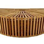 Natural Bamboo Structured Ark Bag Satchel Handbag Tan Photo 4