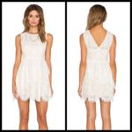 BCBGMAXAZRIA 💕💕 Charlee Asymmetrical Tiered Lace Dress ~ Ivory 10 NWT Photo 1