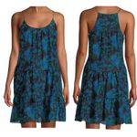 Diane Von Furstenberg  Baylee Silk Mini Dress Floral A-Line Tiered Size Medium Photo 1