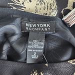 Vintage Y2K New York & Company Black Cream Floral Ruffle Bias Cut Midi Skirt 2 Photo 3