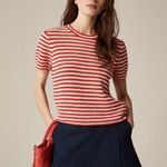 $98 New J Crew Linen Crewneck T Photo 0