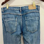 One Teaspoon  Light Wash Distressed Straight Leg Ankle Cotton Jeans Size … Photo 6