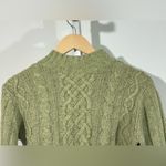 st. john's bay Vintage St. John’s Bay Cable Knit Mock Neck Sweater | Sage Green | Size Small Photo 1