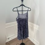 Gap NWT ‎ Navy Floral Sleeveless Knee Length Dress Size Small Photo 3