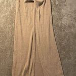 Pretty Little Thing  Dress Womens 12 L/XL Long Ribbed Soft Maxi Slit Strapless Photo 0