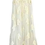 Vintage 80s Wedding Bridal Shift Nightgown Swing Maxi Alencon Lace Tulle Size M Size M Photo 0