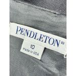 Pendleton  100% Virgin Wool Black 3/4 Sleeve Belted Boat Neck Dress Size 10 EUC!! Photo 4