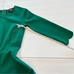 Lulus Cumulonimbus Clouds Dark Green Long Sleeve Skater Dress SMALL Photo 10