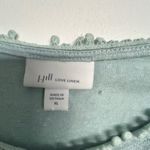 J. Jill Love Linen Mint Green Women's Blouse Blue Size XL Photo 8