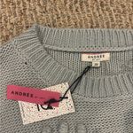 Andree by Unit  Light Blue Heart Sweater Photo 3