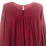 Old Navy  Burgundy Pleated Top Size Small Photo 7