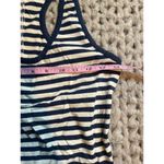 Pact racer back striped blue tank size small Photo 2