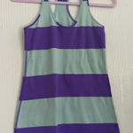 Lululemon athletica Purple and Green Striped Tank Top Photo 0