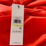 Calvin Klein NWT Comm V-Neck Sleeveless Jumpsuit In Color Flame / Orange Photo 5