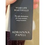 Adrianna Papell  Women Metallic‎ Blouson Gown Special Occasion Dress Burgundy! Photo 5