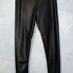 Hunter & Brown Black Faux Leather Spandex Leggings XL Photo 6