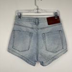 One Teaspoon  Romeos Button Fly Distressed Denim Shorts Size 25 Photo 5