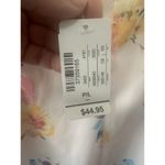 Christopher & Banks  Large Petite Pink Floral Skirt Easter Church Photo 2