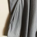 INAE Collection Poplin Woven Long Sleeve Striped Shirt Dress Women's XS Black Photo 9