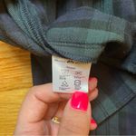 Brandy Melville  Navy blue and dark green plaid pleated skirt Photo 4