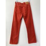 BDG  Adalyn High Waisted Cowboy Jean Split Hem Women's Size 26 Red Denim Bohemian Photo 12