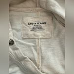 DKNY  Jeans Womens Hoodie Cream Blue Striped 100% Cotton Pullover - Size Xl Photo 7