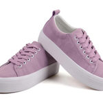 *NWT* Womens Sz 7 light purple platform shoes Photo 0