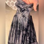 Ginger G Black Gray Tie Dye Sleeveless Short Romper Sz LG elastic waist loose fit summer Photo 3