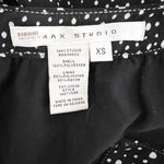 Max Studio Chiffon Polka Dot Print Pattern Cinch Waist Pullover Mini Dress XS Photo 1