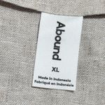 Abound  Women XL Linen Blend Sleeveless Vest Top Smocked Waist Photo 3