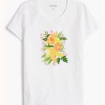 J.Crew White Sequin lemon graphic collector's tee size Small Photo 1