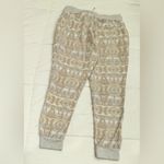 American Rag  Light Gray Aztec Design Cotton Blend Joggers– Women’s Size Large Photo 1