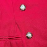 Vintage J. Taylor Red Dress Double Breasted Blazer Style Fitted Bodice Collar Size 6 Photo 5