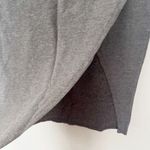 l*space L* Heather Gray Kitty Sweatshirt Skirt Size Medium Pull on Wrap Front NEW Photo 3