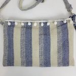Womens Bag‎ One Size Blue Woven Striped Bohemian Style Crossbody Photo 7