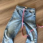 MOTHER Denim Mother The Pixie Dazzler Ankle Fray Button Fly Jeans Photo 8